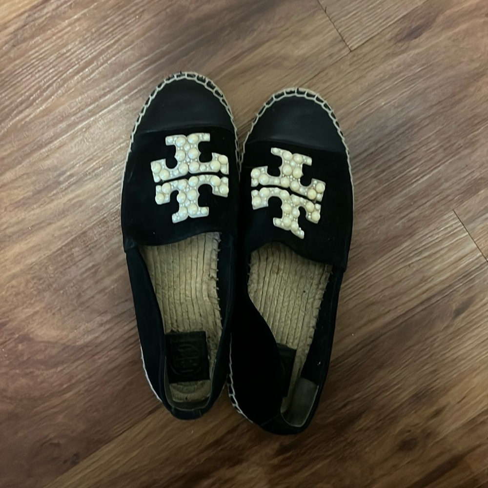 Tory burch espadrilles with pearls